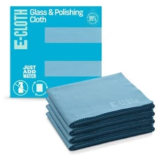 Alaskan Blue E Cloth Glass Polishing Cloth 4 Pack Streak Free Shine Cleaning