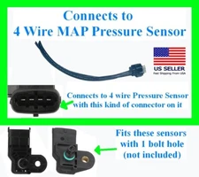 fits Ford Dodge Chevy 4 wire TMAP MAP Intake Pressure Sensor Manifold Connector