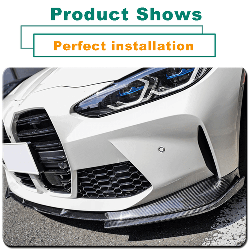 Echt Carbon Frontspoiler Frontlippe Spoilerschwert für BMW G80 M3 G82 G83 M4  - Bild 9 von 12