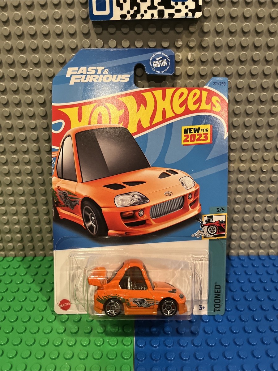 2023 Hot Wheels Orange 94 Toyota Supra Tooned Fast & Furious #211