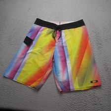 Oakley Board Shorts Mens 32 Swim Trunks Beach Surf Preppy Drawstring