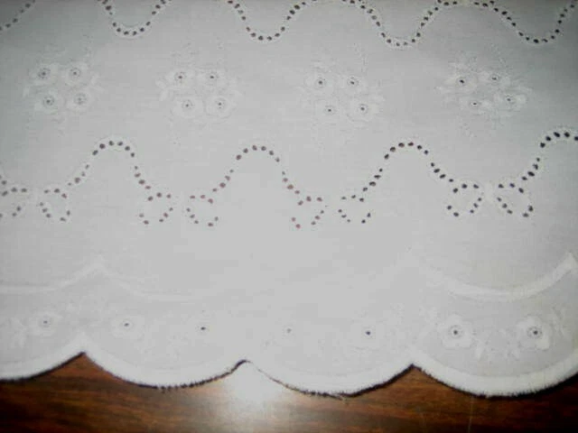 White eyelet fabric 2024 by the yard