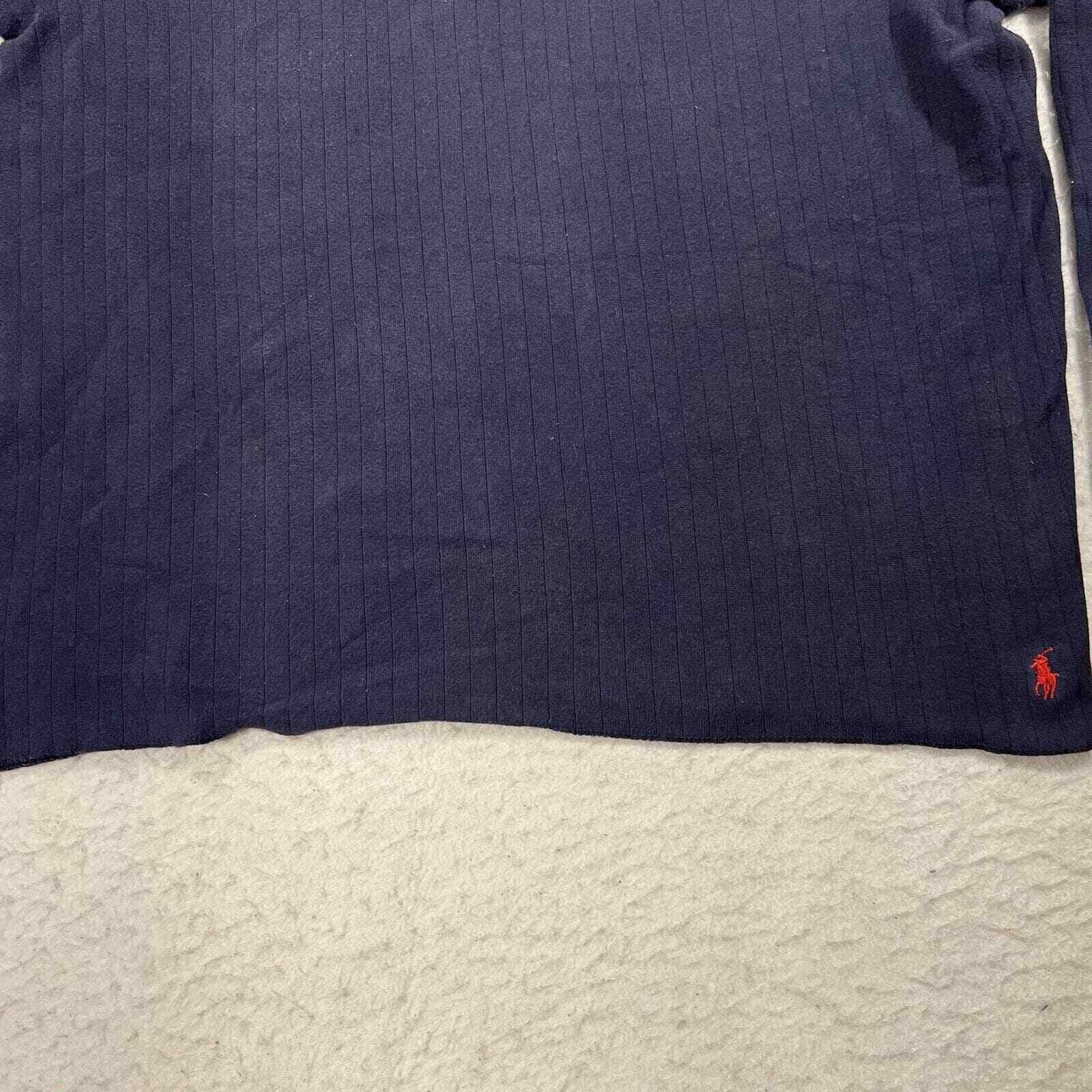PONY Polo Ralph Lauren pigiama uomo grande blu navy manica lunga sotto camicia