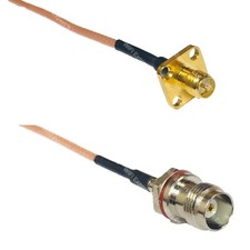 RG316 RP-SMA Female Flange to TNC Female Small Bulk RF Cable Rapid-SHIP LOT