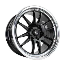 Cosmis Racing XT-206R-FF Black W/ Machined Lip Wheel 18x9.5 +22 5x120