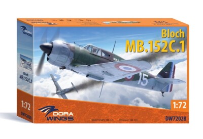 Dora Wings 72028 Bloch MB.152(late) 1:72 scale model kit aircraft