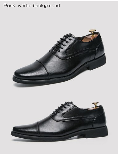 Japanische Business formelle Lederschuhe Herren Übergröße Oxford Leder elegante Schuhe - Bild 18 von 22