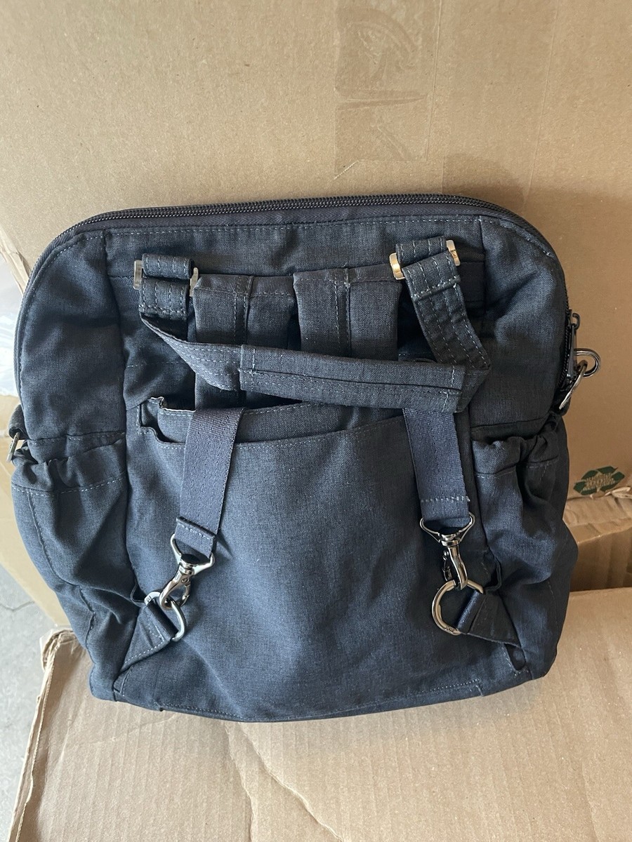 LUG CANTER CONVERTIBLE TOTE BACKPACK HEATHER INDIGO BLUE  display picture 1