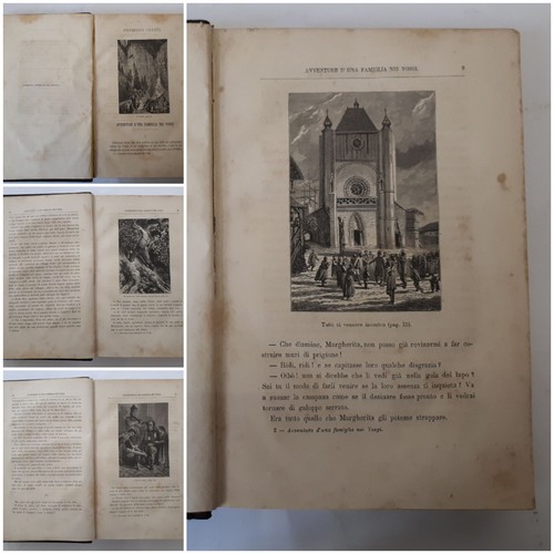 Avventure di Terra e di Mare, 3 Opere di Chazel ,Mayne-Reid, Malot, Milano 1875 - Picture 5 of 24