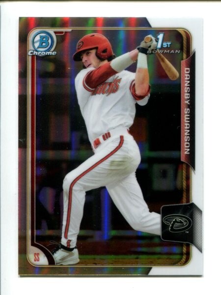 2015 BOWMAN DRAFT CHROME DANSBY SWANSON REFRACTOR #1 1ST BOWMAN DIAMONDBACKS