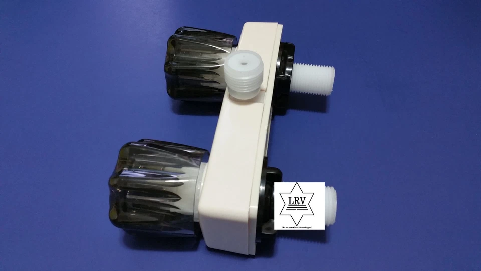 Grifo de ducha para autocaravana - humo con perilla de cristal - galleta - móvil - cámper - marino Foto 2 de 3