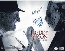 Ken Kirzinger & Spencer Stump signed 11x14 Photo Jason Voorhees Freddy vs Jason