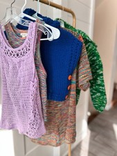 Vintage Knit Lot Modern Y2K Quirky Wholesale Set Of Five