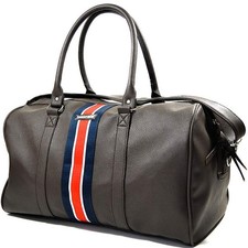Lambretta Herren Vintage Weekend Kunstleder Reisetasche Seesack - Braun