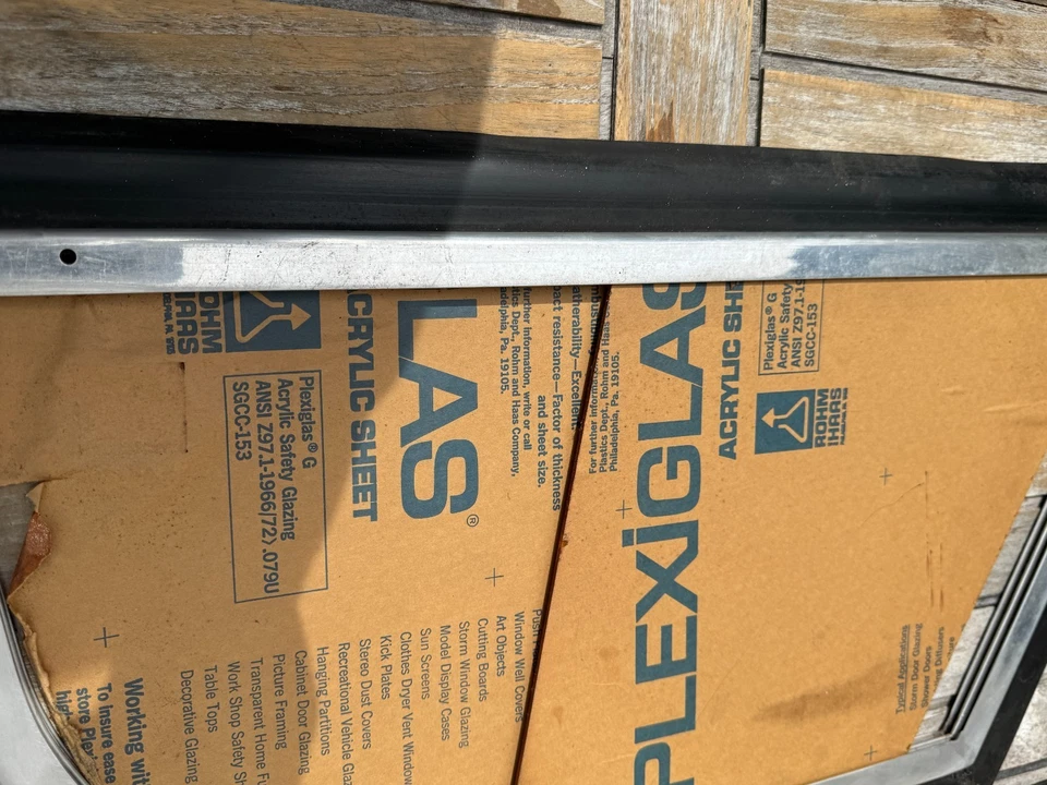 Vintage Austen Healey 100-4 BN 1 BN2 Door Window Frame & Screen 1950's Foto 4 de 4