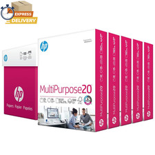 Printer Paper, Multipurpose, 8.5" X 11", 20 Lb., 96 Bright, 5 Ream Case