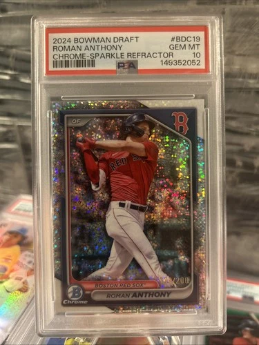 2024 Bowman Draft Chrome - Roman Anthony #BDC-19 Sparkle Refractor /200 (RC)