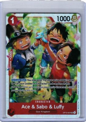 Carrying On His Will #OP13-007 Ace & Sabo & Luffy