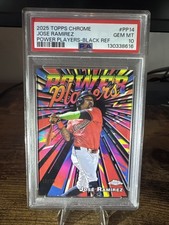 2025 Topps Chrome Power Players Jose Ramirez #PP-14 Black Refractor /10