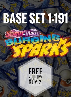 Scarlet and Violet Surging Sparks (SSP). Choose Your Card! Base Set 1-191