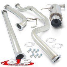 Godsnow 63mm 4.5 Tip Stainless Ss Exhaust Catback For 1990-1993 Acura Integra