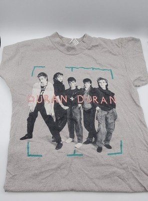 Vintage 1984 DURAN DURAN THE WILD BOYS Promo T Shirt Gray Size M Single Stitch