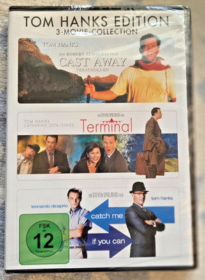 Tom Hanks Edition: 3-Movie-Collection [3 DVDs] Cast Away, Terminal, ..  NEU OVP