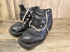 Vintage Leather Ski Boots Alfa Cross Country 3-Pin Women's EU 35 Made in Norway