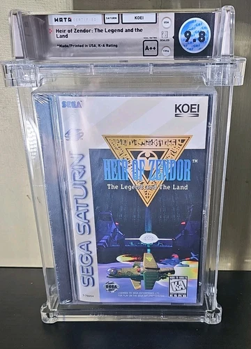 9.8 A++ WATA 🪐 Heir Of Zendor Legend And The Land Sega Saturn Sealed Graded