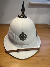 WW1 British Wolseley Pith Helmet Of The Rifle Brigade