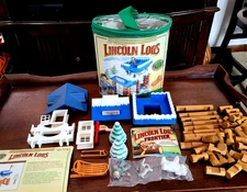 Rare Retired Snowy Mountain Lookout The Original Lincoln Logs Complete