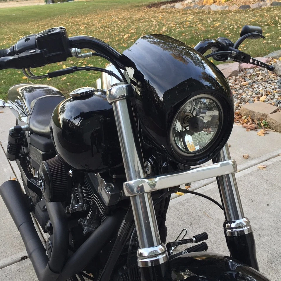 Kit de carenado de faros de motocicleta para Harley 1973-UP Sportster Dyna Foto 2 de 4