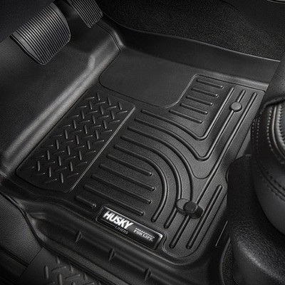 For Toyota Tacoma 05-15 Husky Liners WeatherBeater 1st Row Black Floor Liners