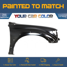 For 2001-2004 Toyota Tacoma Right Fender Wwhl Open Flre Wbrkt Ex Stpsd Painted For 2001-2004 Toyota Tacoma Right Fender Wwhl Open Flre Wbrkt Ex Stpsd Painted