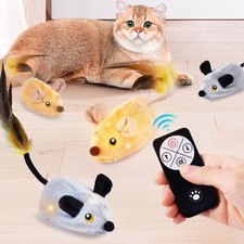 Interactive Cat Toy Mouse Moving Cat Toys for Indoor Cats Remote Control Cat Toy