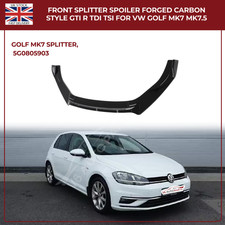 For VW Golf Estate Front Bumper Spoiler Splitter Lip Carbon GTD GTE GTI 2013 -20