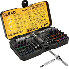 40 in 1 Magnetic Ratchet Screwdriver Set, Multi Bit Repair Tool Kit for Compu...
