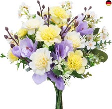 Kunstblumenstrauß aus Flieder Magnolie Schleierkraut und Eukalyptus Künstliche B