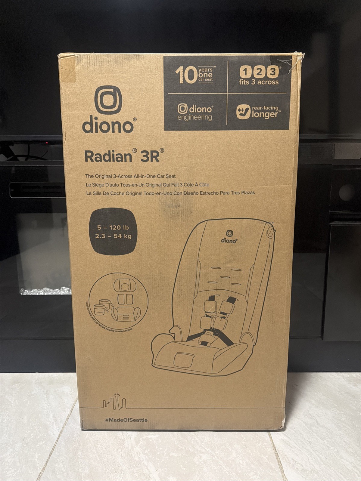 Radian 3R, 3-in-1 Convertible Car Seat, Rear Facing & Forward Facing, 10 Years 1