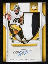 2019 Chronicles Crown Royale Silhouette Prime 22/25 Diontae Johnson Auto 09hu