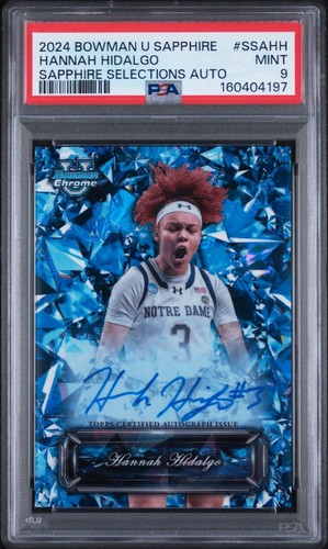 Hannah Hidalgo #SSA-HH 2024 Bowman Chrome University Sapphire Selections Autograph card