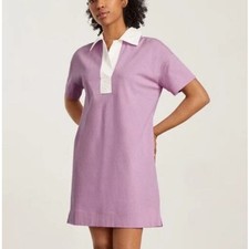 Everlane 100% Organic Cotton SS Polo Dress in mauve purple Size XXS