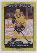 2022 O-Pee-Chee Platinum Marquee Rookies Yellow Surge Juuso Parssinen #263 14dn