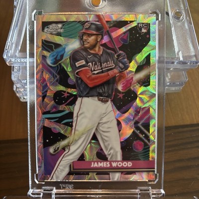 2025 Topps Cosmic Chrome James Wood Rookie Nucleus Refractor SP #1 Nationals
