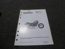 1999 Honda VT1100T Shadow Ace Tourer Motorcycle Set-Up Instructions Manual xz