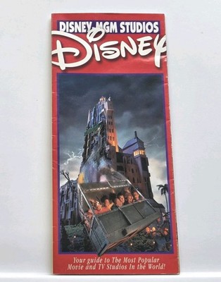 MID 1990s DISNEY MGM STUDIOS BROCHURE TOWER OF TERROR COVER GOOD USED COND