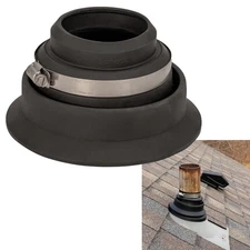 Roof Collar Repair Boot Vent - Fits 2.5"-3" Pipe, Made in The USA