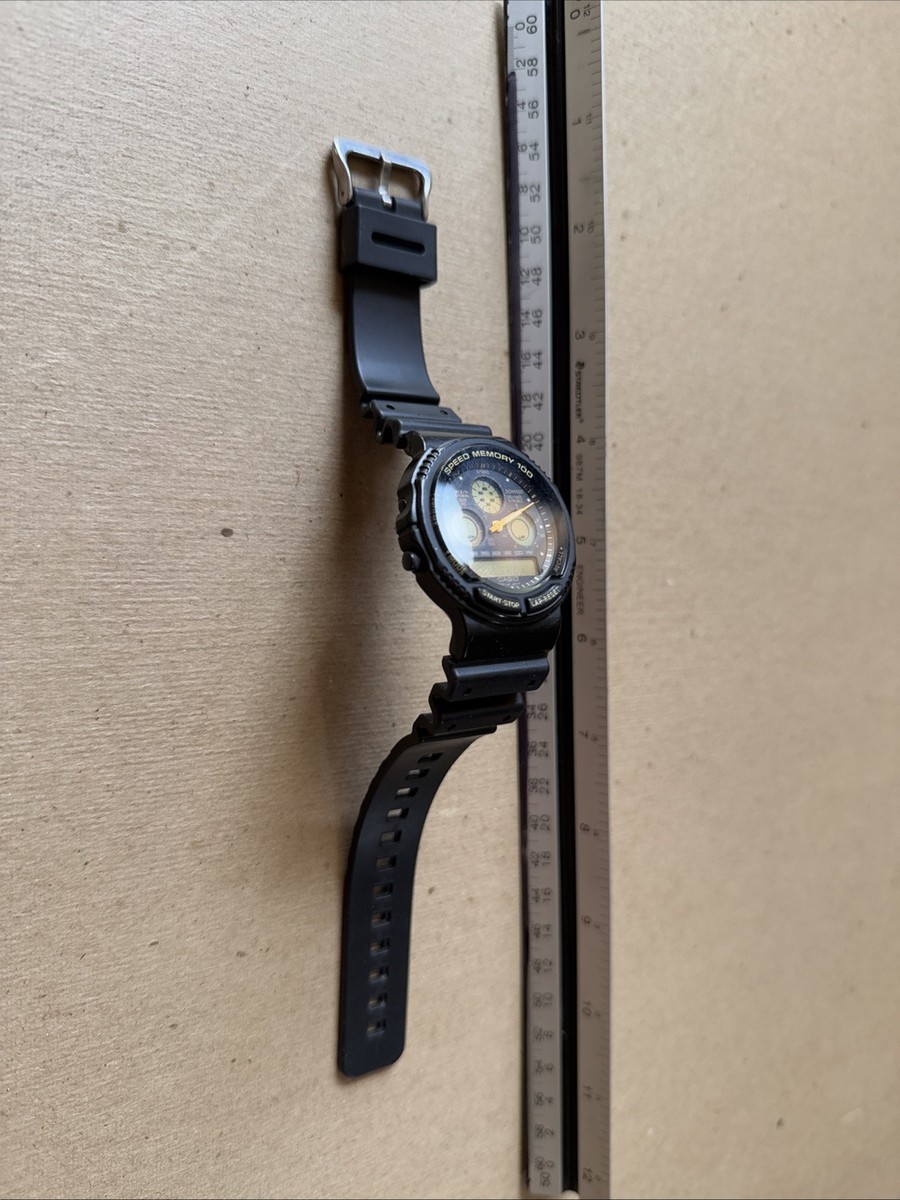 CASIO SPEED MEMORY 100 デジタル腕時計 AW-20 Casio AW-20 Module 384 Speed Memory 100 Quartz Vintage Men's