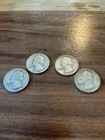 4 Silver Washington Quarters