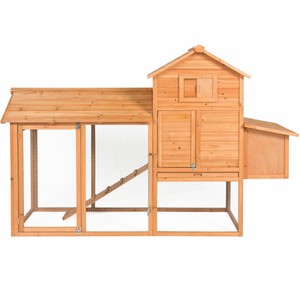 Details About Large 80 Outdoor Wooden Chicken Coop House Wire Cage Run Nesting Box Rabbit New